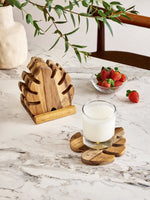 Lót Ly Gỗ Teak The Lucky | Wooden Decor - Wooden Decor