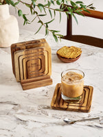 Lót Ly Gỗ Teak The Squared | Wooden Decor - Wooden Decor