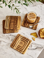 Lót Ly Gỗ Teak The Squared | Wooden Decor - Wooden Decor