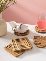 Lót Ly Gỗ Teak The Squared | Wooden Decor - Wooden Decor
